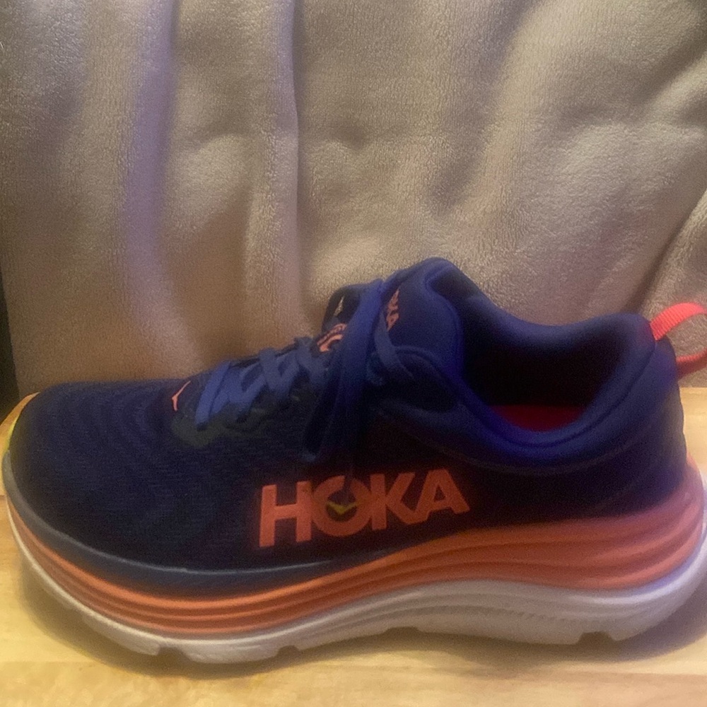 Hoka Sneakers wide width one worn for 1 month. Hoka Gaviota 5